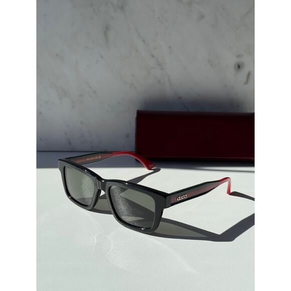 NEW Gucci GG1869S Black Squared Sunglasses $515 main image 10
